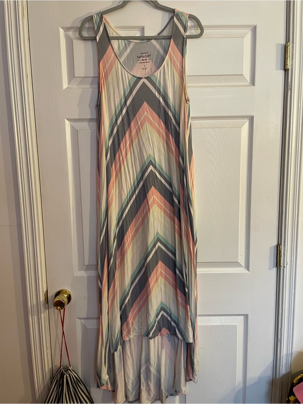 torrid Pastel Chevron High-Low Maxi Dress